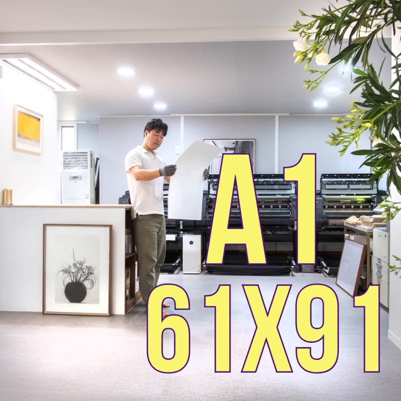 A1 무광 화이트 사진인화 대형 그림 포스터 캔버스 액자